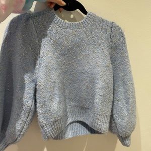 Zara Blue and Silver Sweater